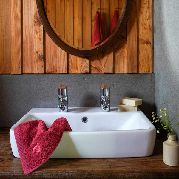 Mineral Red Organic Cotton Facecloth