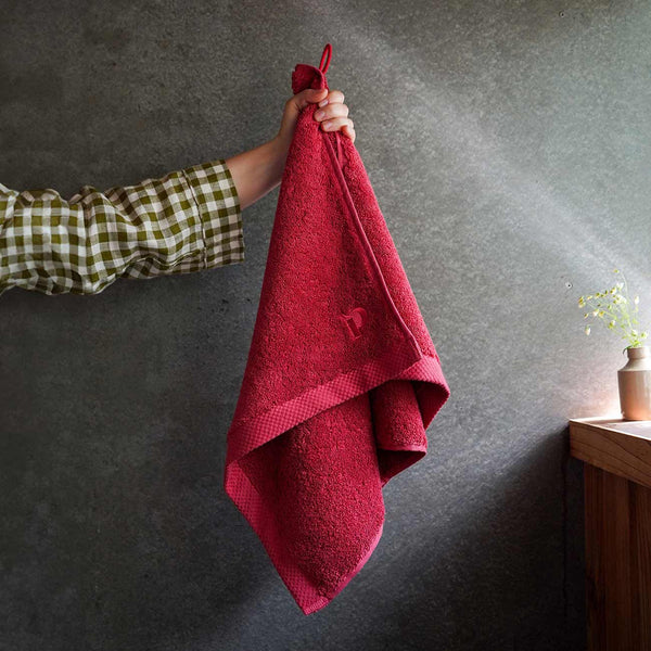 Mineral Red Organic Cotton Hand Towel