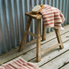 Sand Shell Stripe Cotton Hand Towel and Mat
