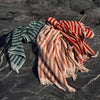 Pine Green Pembroke Stripe Cotton Bath Sheet