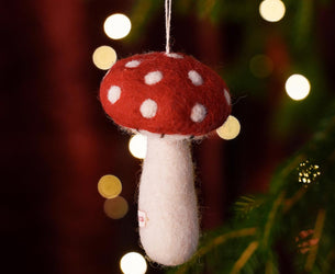 Felt Mushroom Christmas Decoration