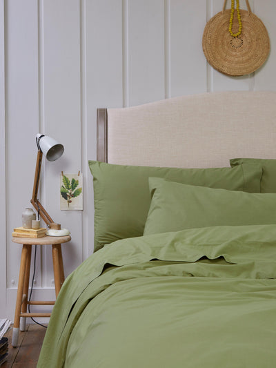 Pear Washed Cotton Percale Pillowcases (Pair)
