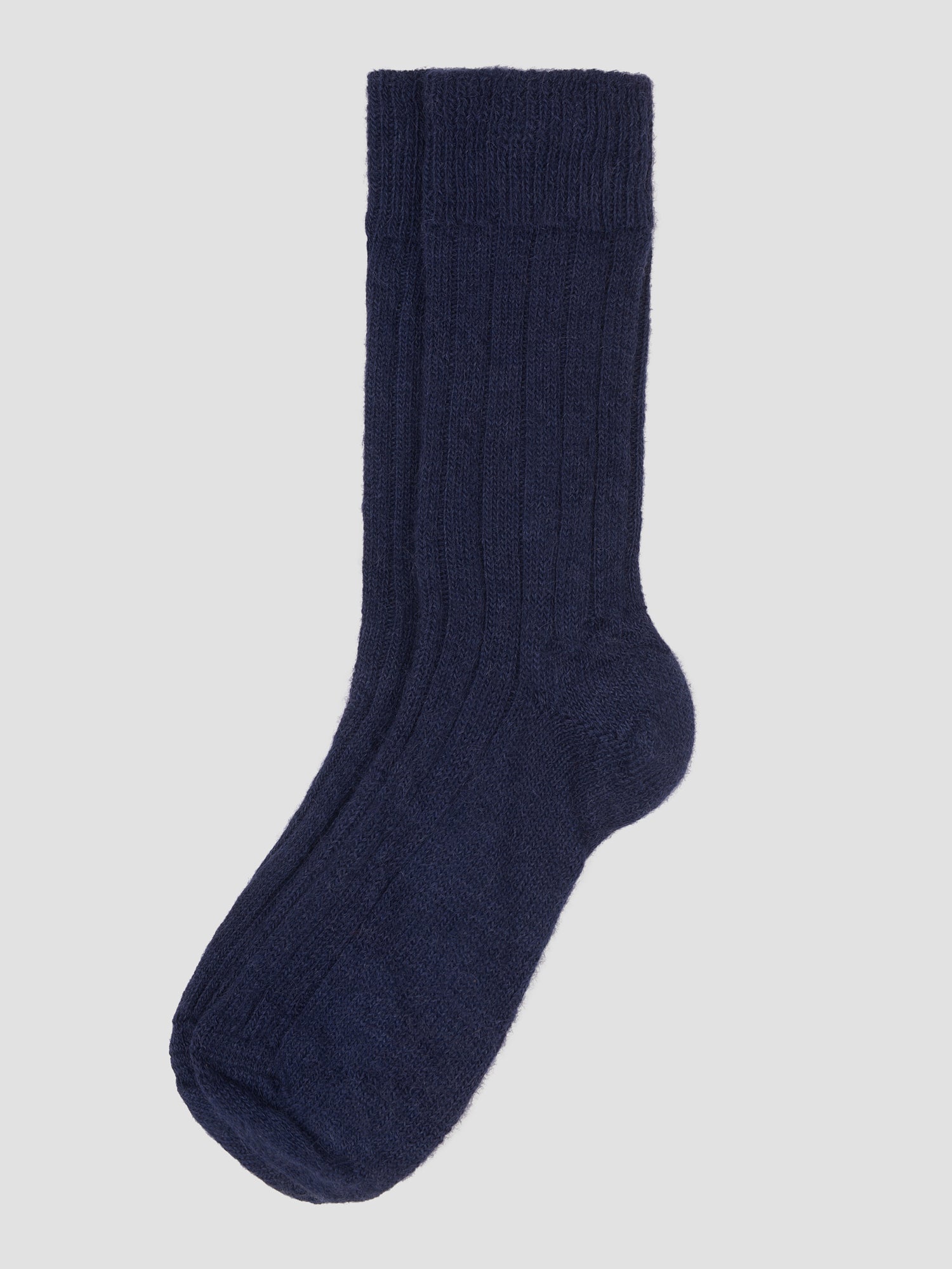 Navy Alpaca Socks