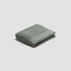 Ash Green Basketweave Cotton Mat