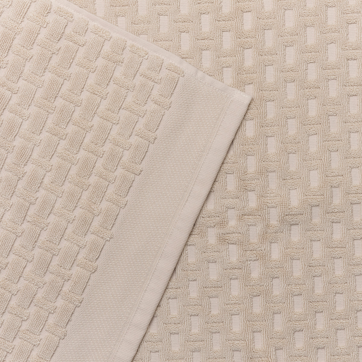 Birch Basketweave Cotton Mat Detail