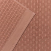 Creme Caramel Basketweave Cotton Mat Detail