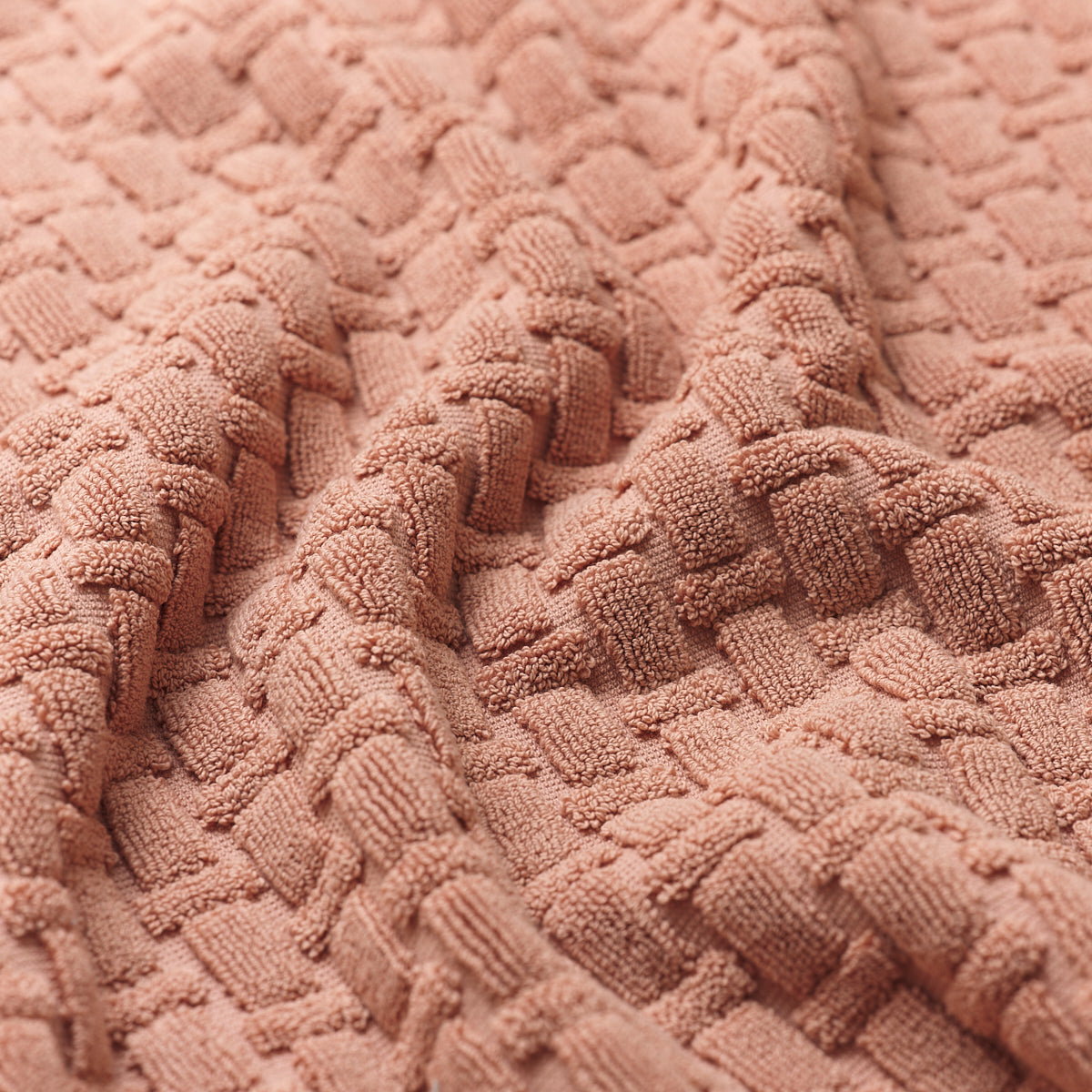 Creme Caramel Basketweave Cotton Fabric Detail