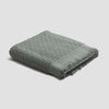 Ash Green Basketweave Cotton Bath Sheet