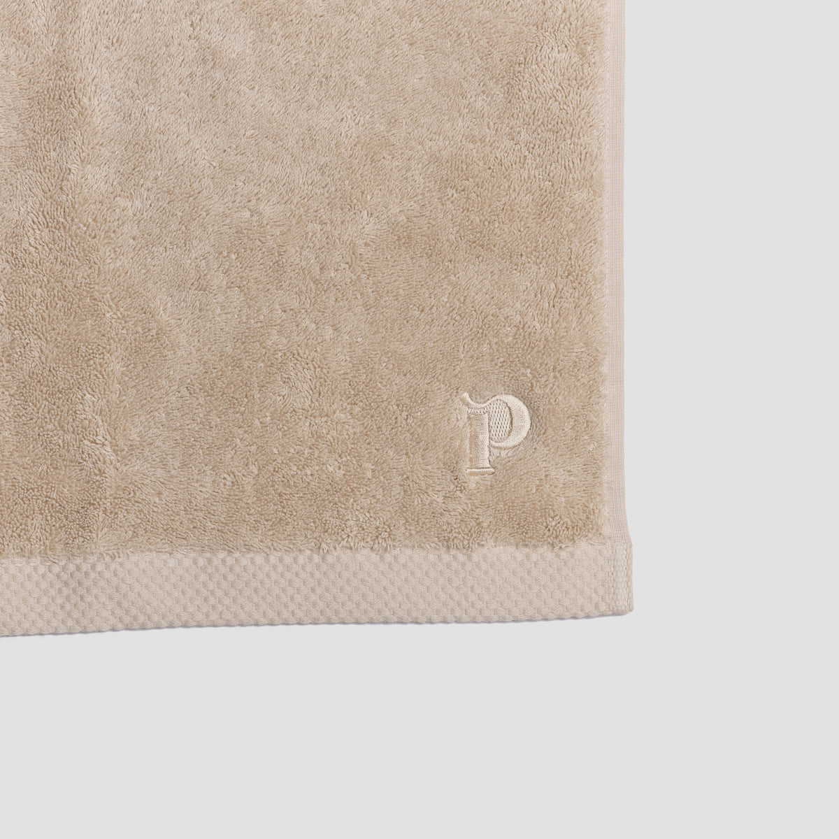 Birch Organic Cotton Face Cloth featuring embroidered logo