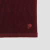Merlot Organic Cotton Face Cloth featuring embroidered logo