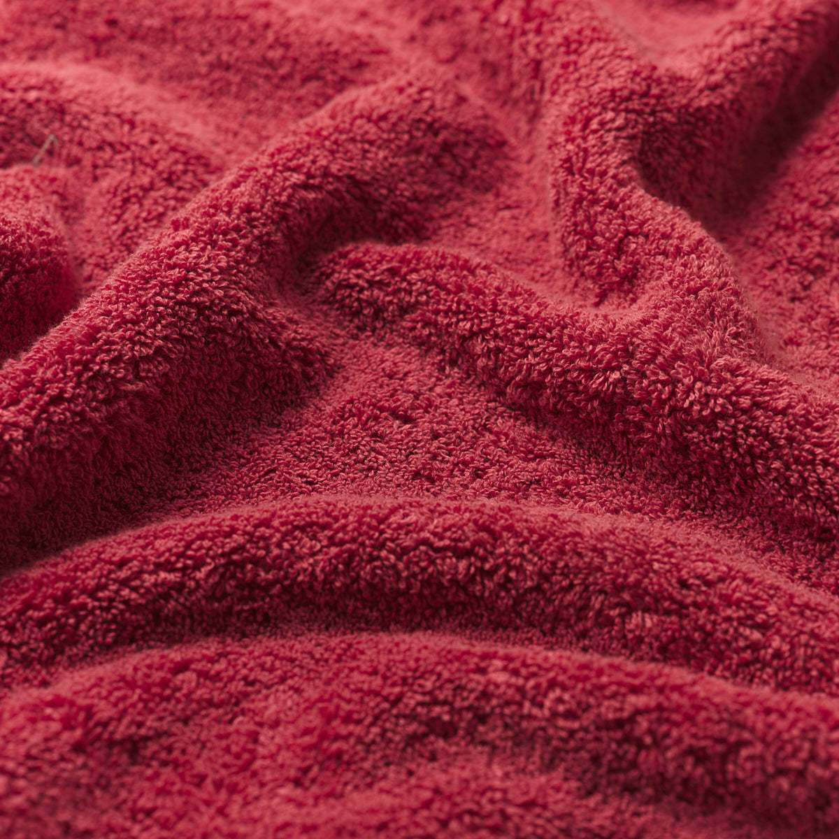 Mineral Red Organic Cotton Bath Sheet Detail