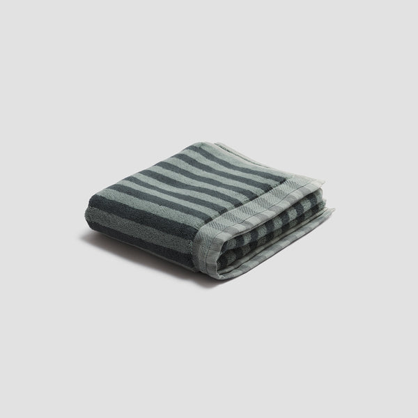 Pine Green Stripe Cotton Mat