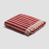 Sandstone Red Stripe Cotton Bath Sheet