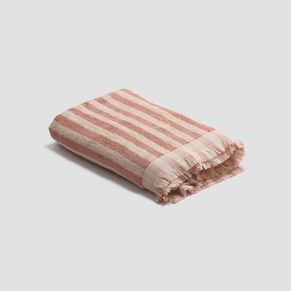 Sand Shell Stripe Cotton Bath Towel