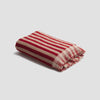 Sandstone Red Stripe Cotton Bath Towel