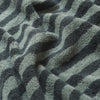 Pine Green Stripe Cotton Bath Towel Detail