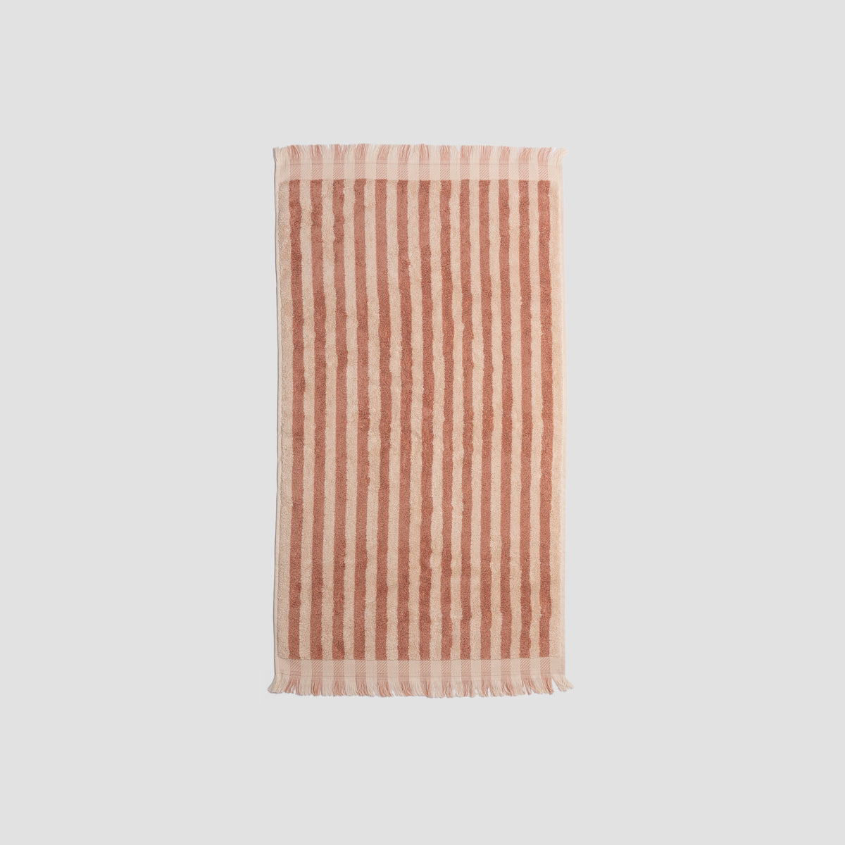 Sand Shell Stripe Cotton Hand Towel