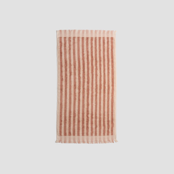 Sand Shell Stripe Cotton Hand Towel