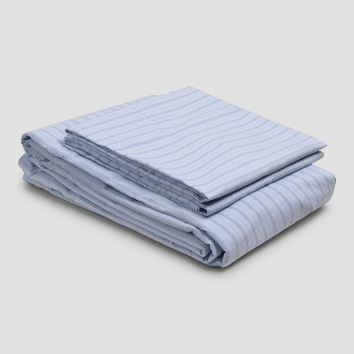 Pale Blue Favourite Shirt Stripe Cotton Bundle