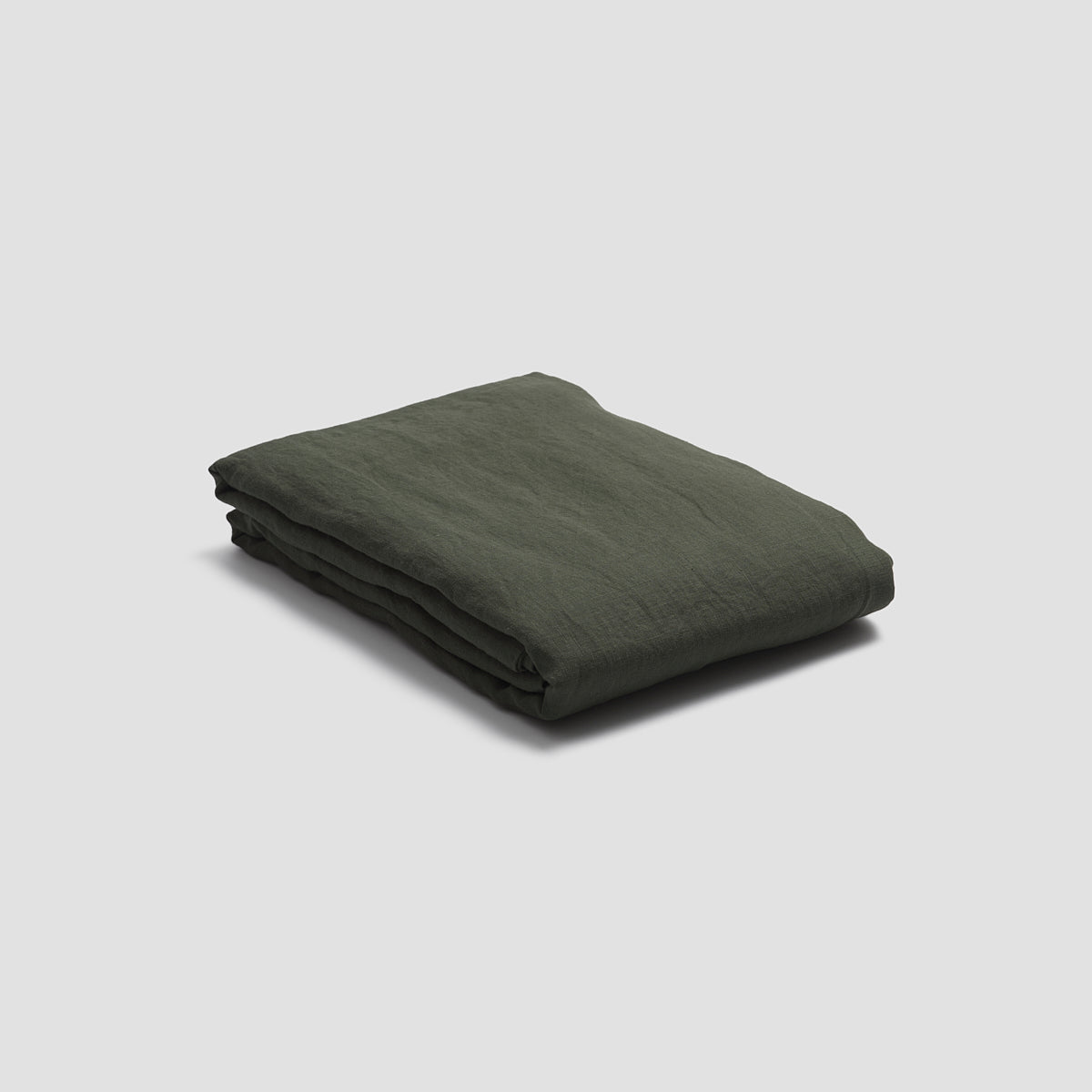 Fern Green Linen Flat Sheet