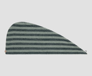 Pine Green Pembroke Stripe Cotton Hair Wrap