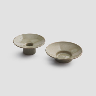 Olive Stumpie Candle Holder