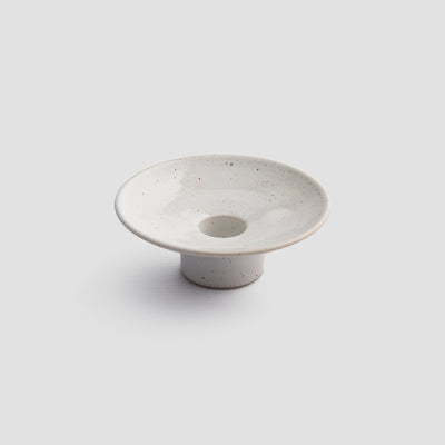 Speckled White Dining Candle Holder - alternate image