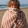 Sand Shell Stripe Cotton Bath Sheet