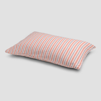 Warm Clay Somerley Stripe Linen Blend Pillowcases (Pair) - alternate image