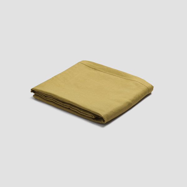 Botanical Green Linen Tablecloth