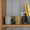 Powder, Ochre and Nori Pottery West Mugs
