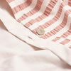 Desert Sand Seersucker Stripe Cotton Duvet Cover Detail