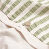 Pear Seersucker Stripe Cotton Detail