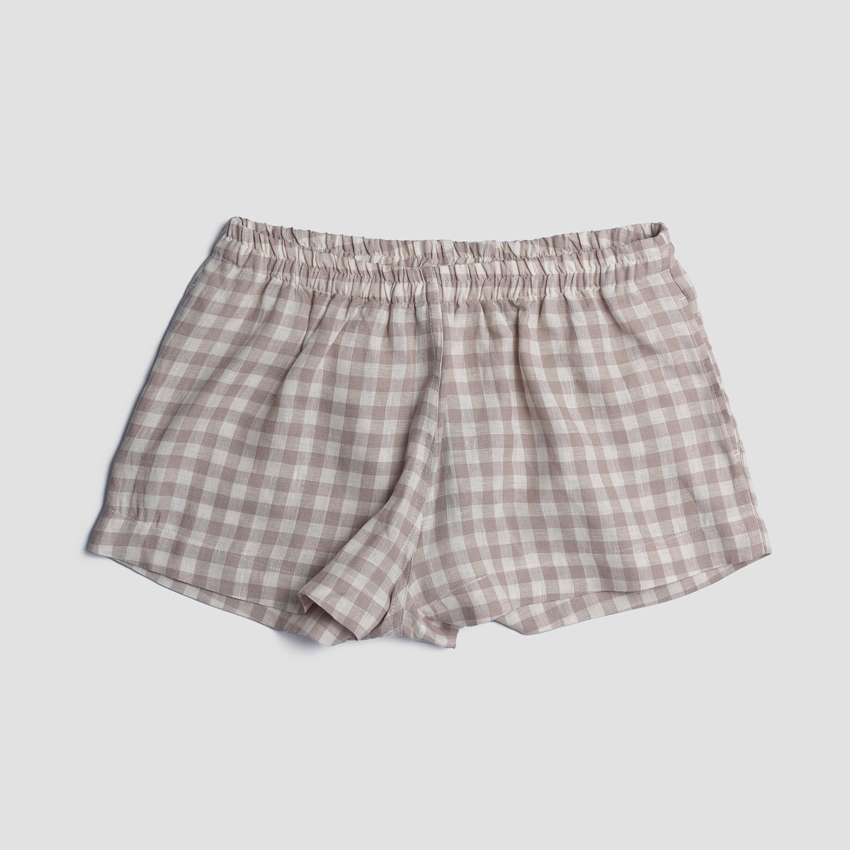 Mushroom Gingham Pyjama Shorts