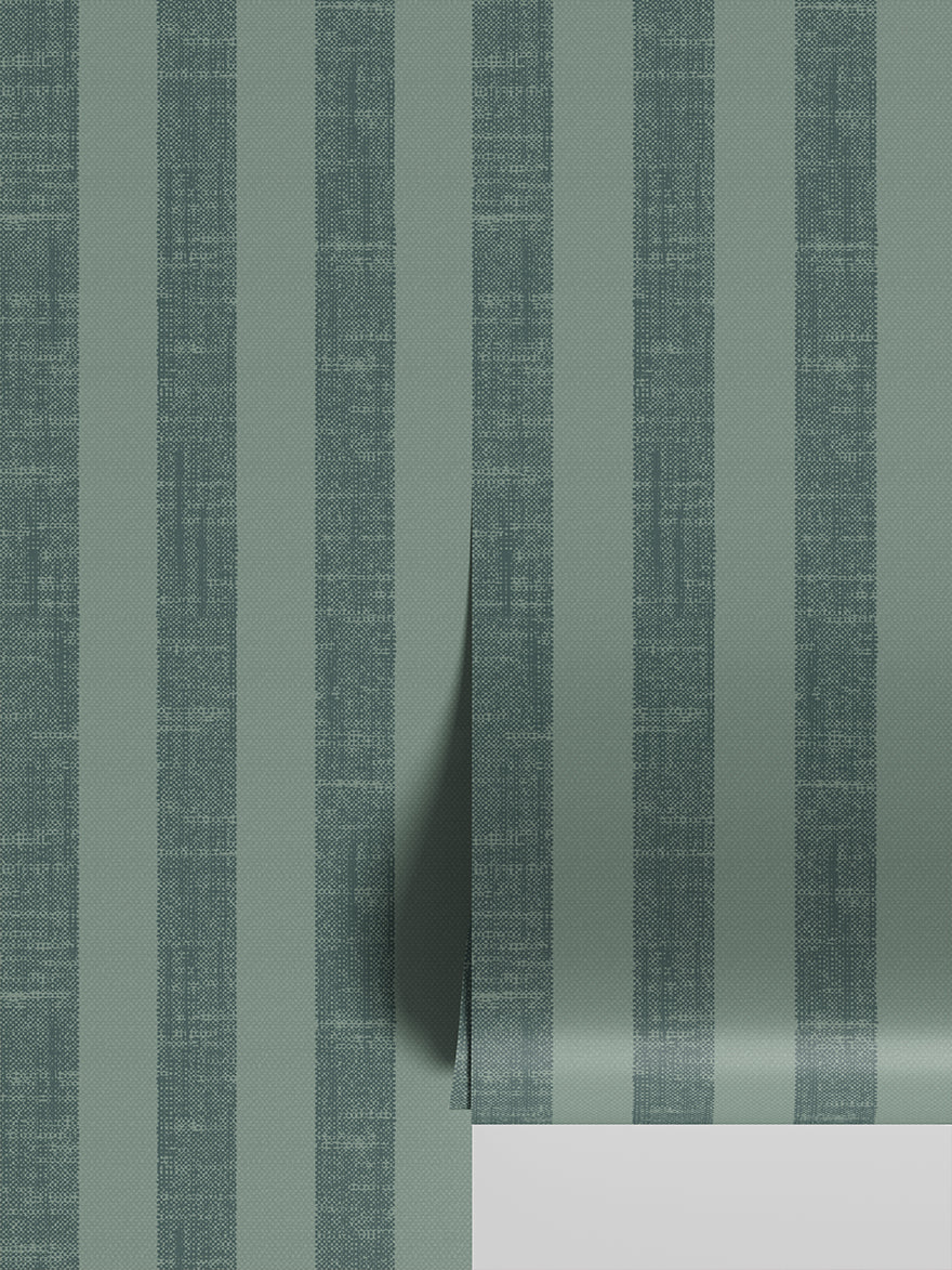 Pine Pembroke Stripe Wallpaper