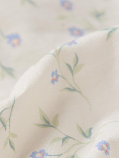 Spring Sprig Cotton Fitted Sheet