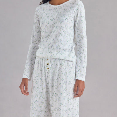 Spring Sprig Pointelle Trouser - alternate image