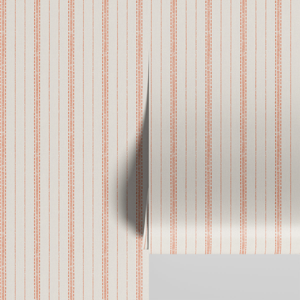 Ticking Stripe Pattern Wallpaper