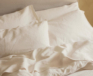 Pearl Linen Blend Pillowcases (Pair)