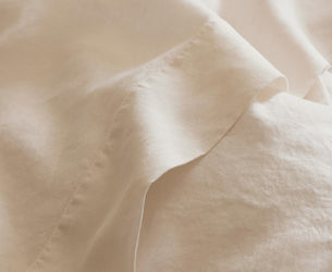 Pearl Linen Blend Flat Sheet