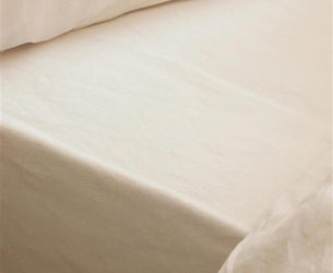 Pearl Linen Blend Fitted Sheet