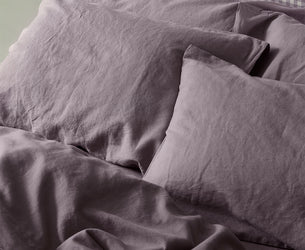 Elderberry Linen Blend Pillowcases (Pair)