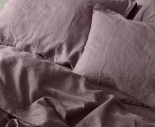 Elderberry Linen Blend Pillowcases (Pair)