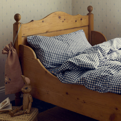 Indigo Kids Gingham Cotton Bedding Set - alternate image