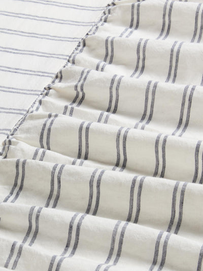 Ivory Kemptown Stripe Linen Blend Valance