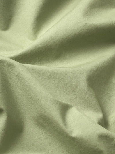 Pear Washed Cotton Percale Fitted Sheet