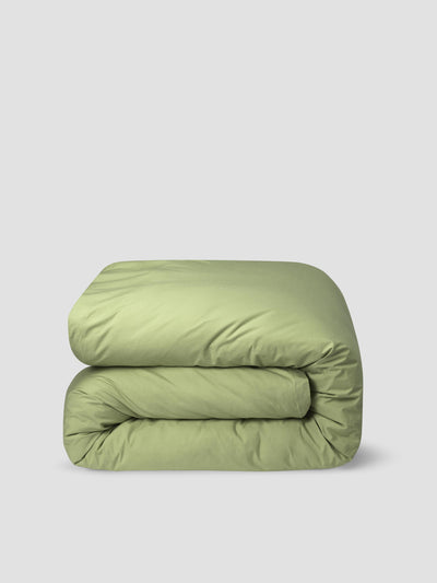 Pear Washed Cotton Percale Duvet Cover