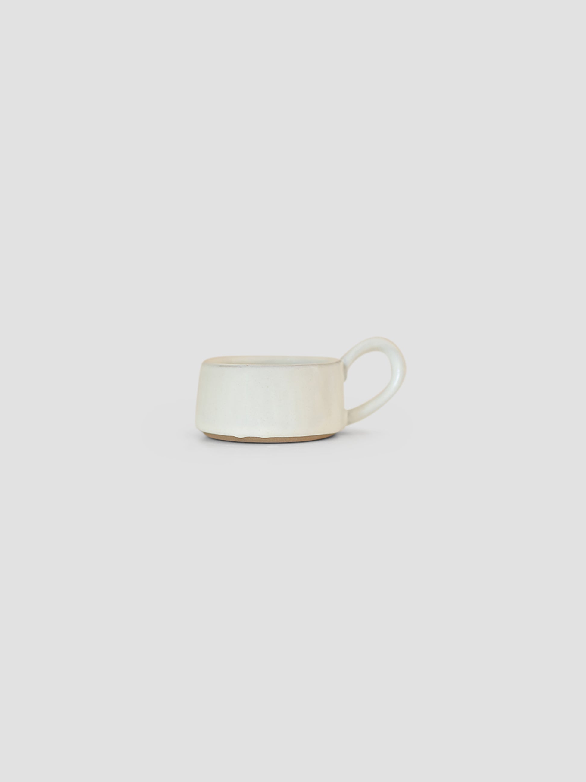 White Stoneware Tea Light Cup