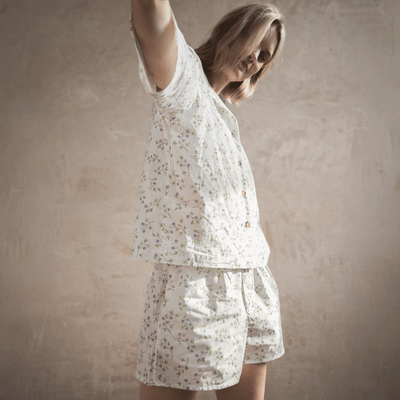 Spring Sprig Floral Cotton Boxer Short - alternate image