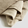 Oatmeal Linen Crinkle Throw